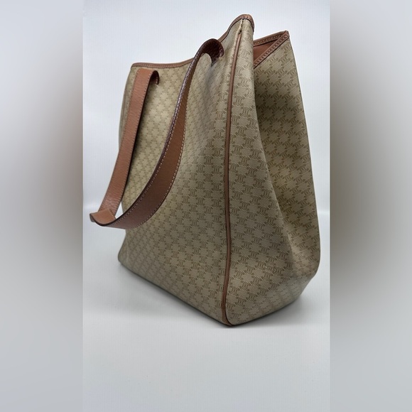 Vintage Celine Macadam Tote Bag Triomphe - Picture 5 of 12